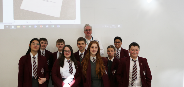 Image of Students visit Ashton Sixth Form for a talk from Tony Walsh!